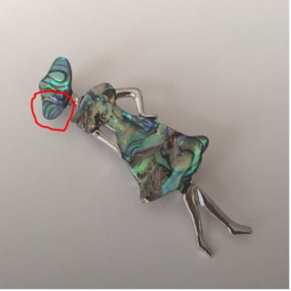 ๐50% OFF/3+...Elegant Lady Abalone Shell Brooch/Pendant - Picture 5 of 13